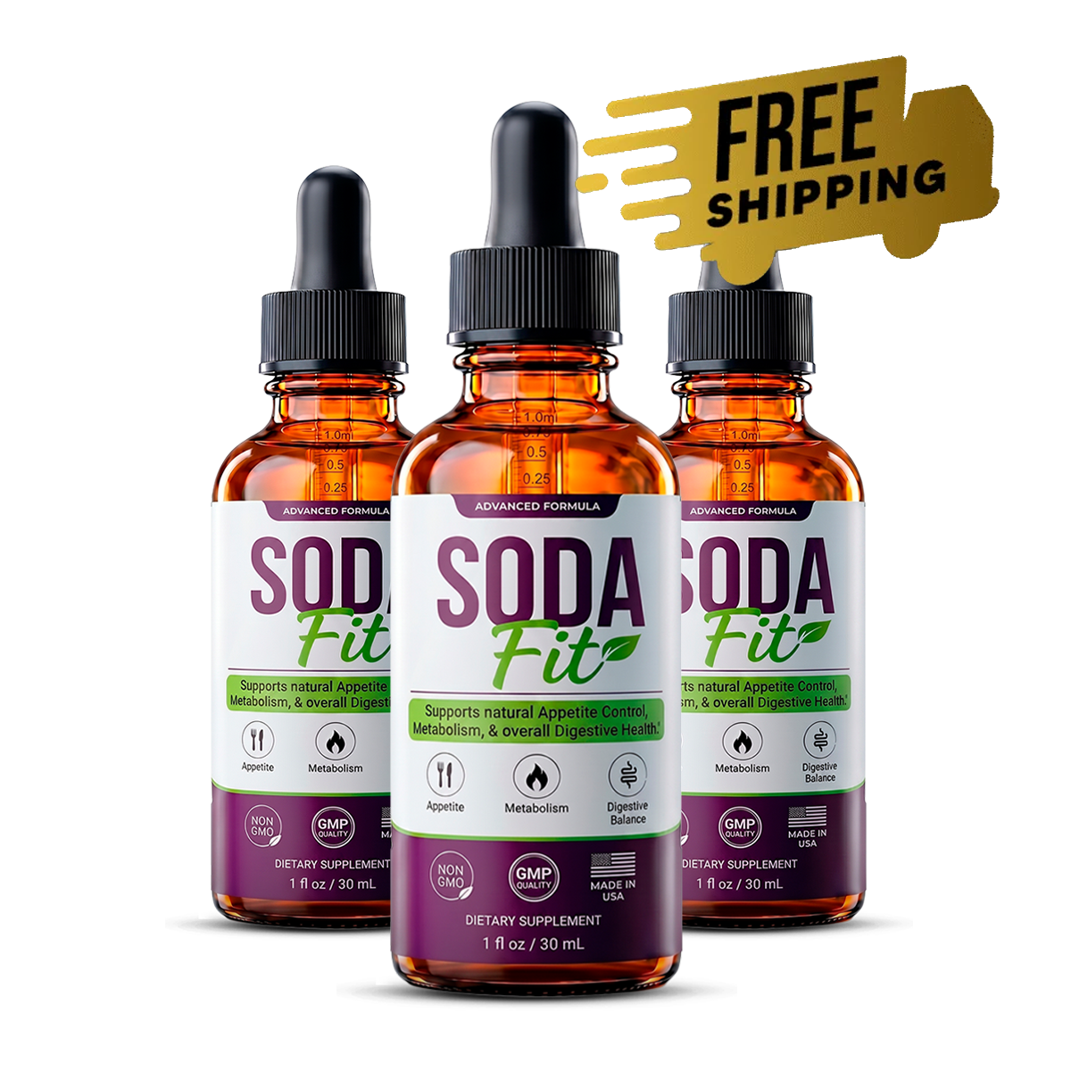SodaFit liquid appetite, metabolism and digestive support drops